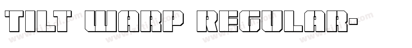 Tilt Warp Regular字体转换